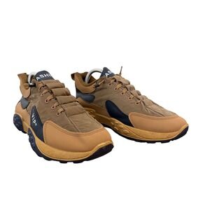 LUCKYTOWO Men Orthopedic Comfort Sneaker Waterproof Non Slip Shoes Brown 11.5